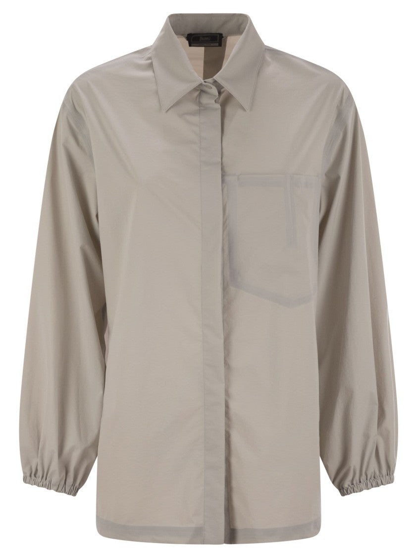 Herno Technical Stretch Fabric Relaxed Fit Shirt