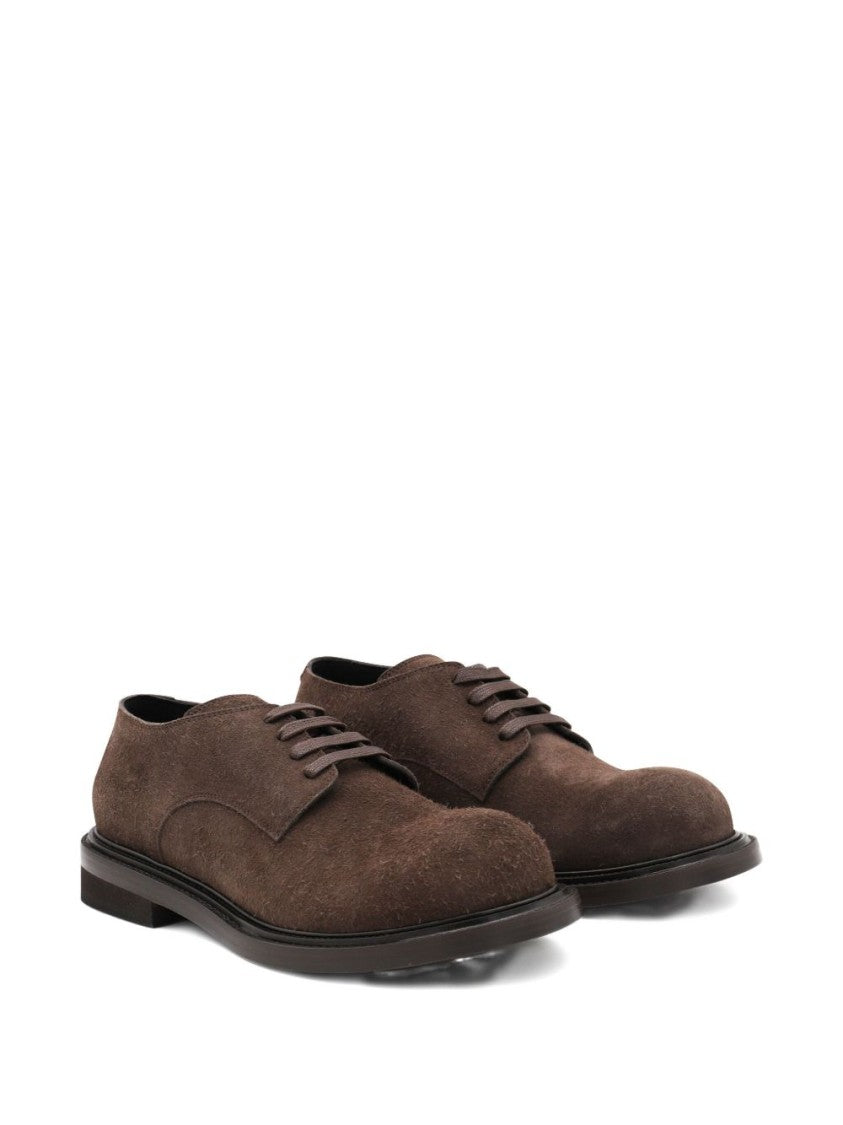 Moschino Lace-Up Flat Shoes