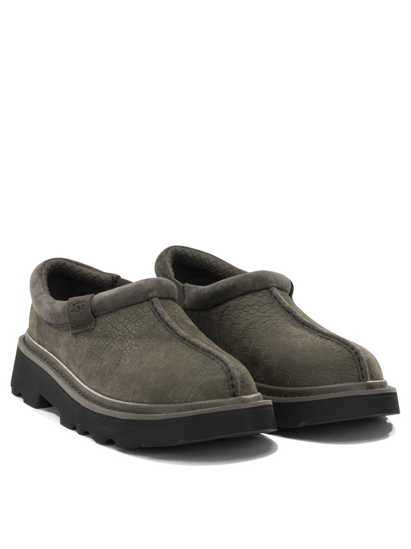 Ugg Textured Suede Loafers With Rugged Rubber Sole