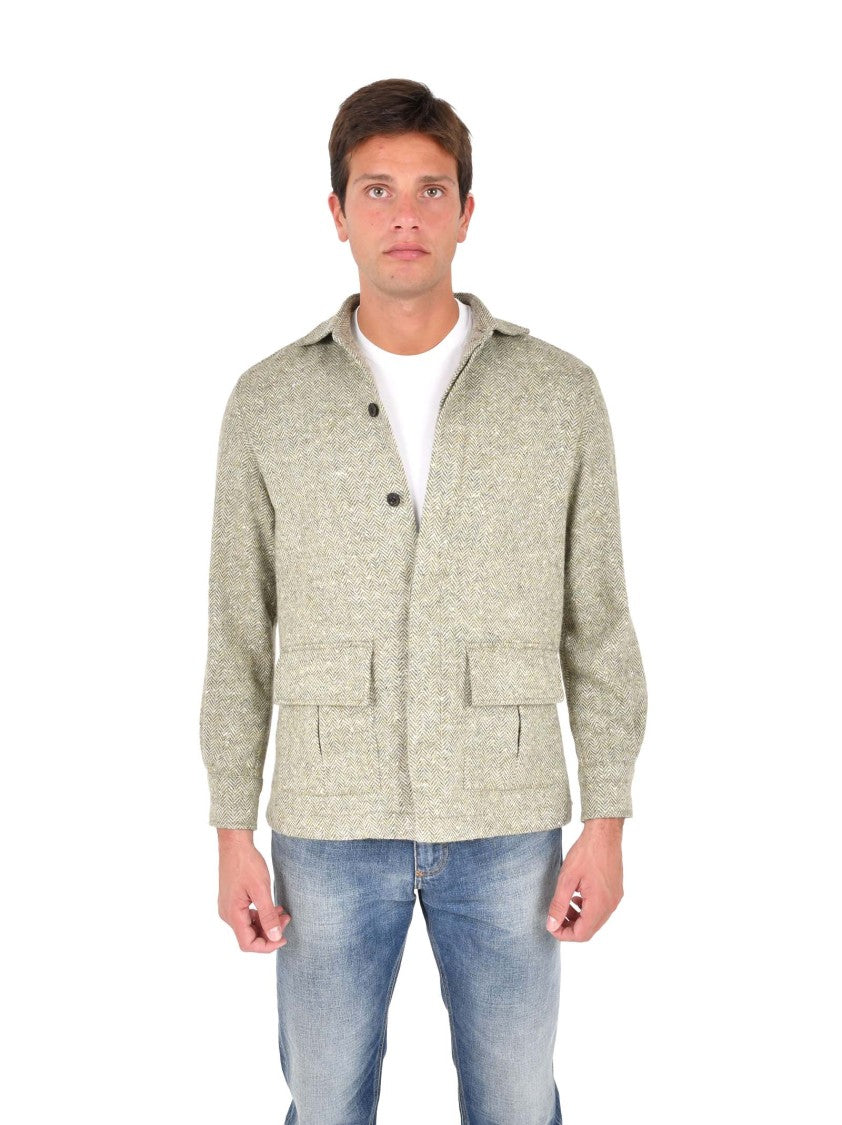 Boglioli Shetland Wool Safari Overshirt