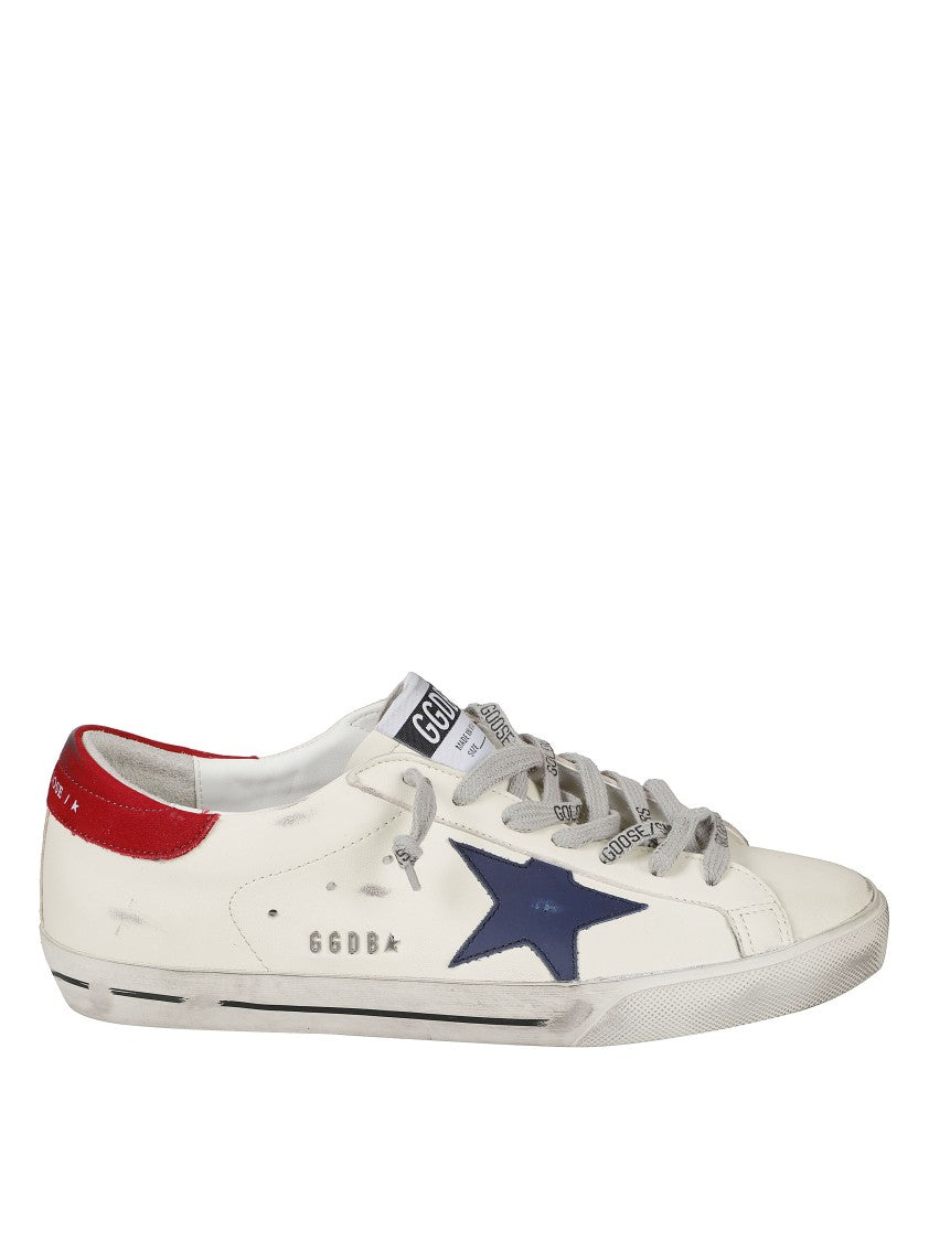 Golden Goose Distressed Leather Low-Top Sneakers