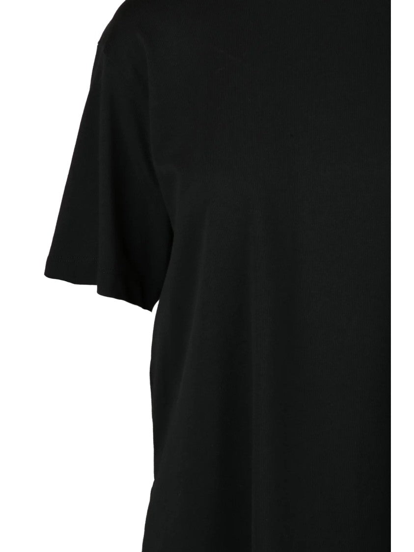 Sportmax Black Cotton Fringe T-Shirt