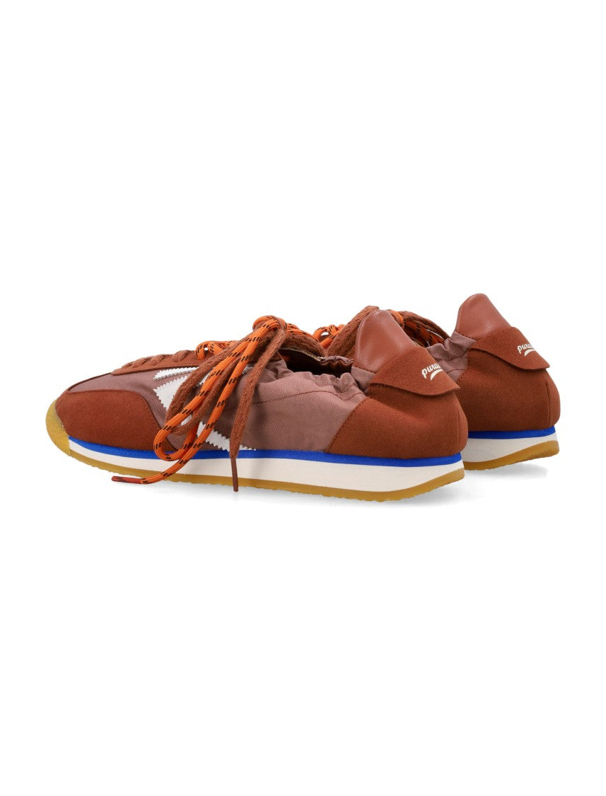 Puraai Vegan Leather Double Lacing Sneakers
