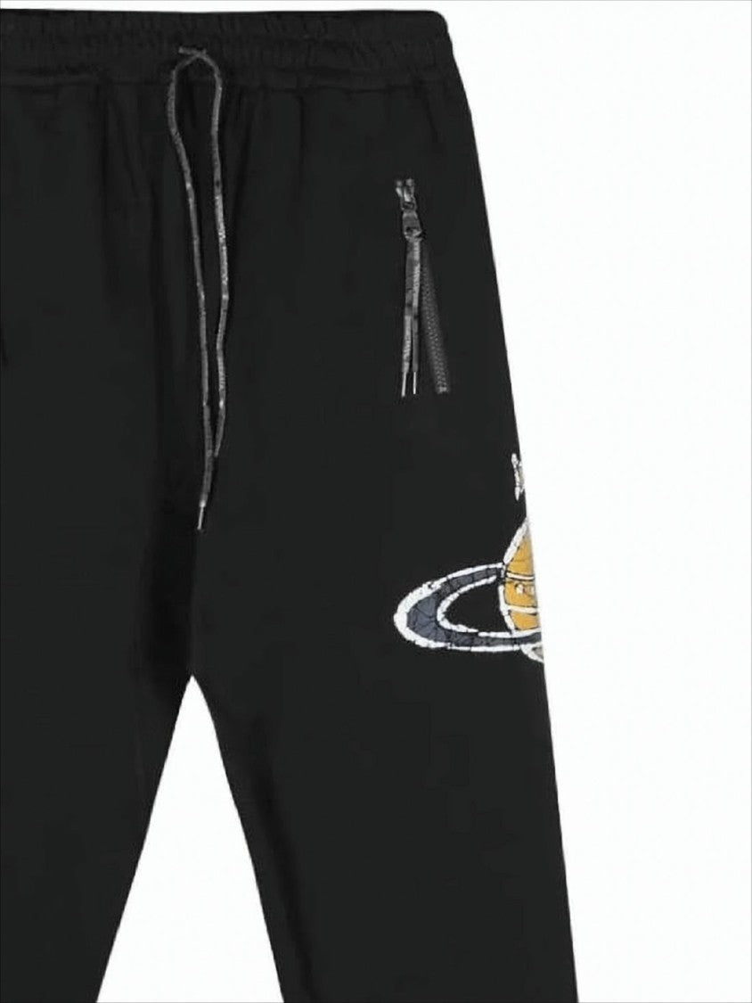 Vivienne Westwood Relaxed Jogger Pants With Distinctive Planet Motif