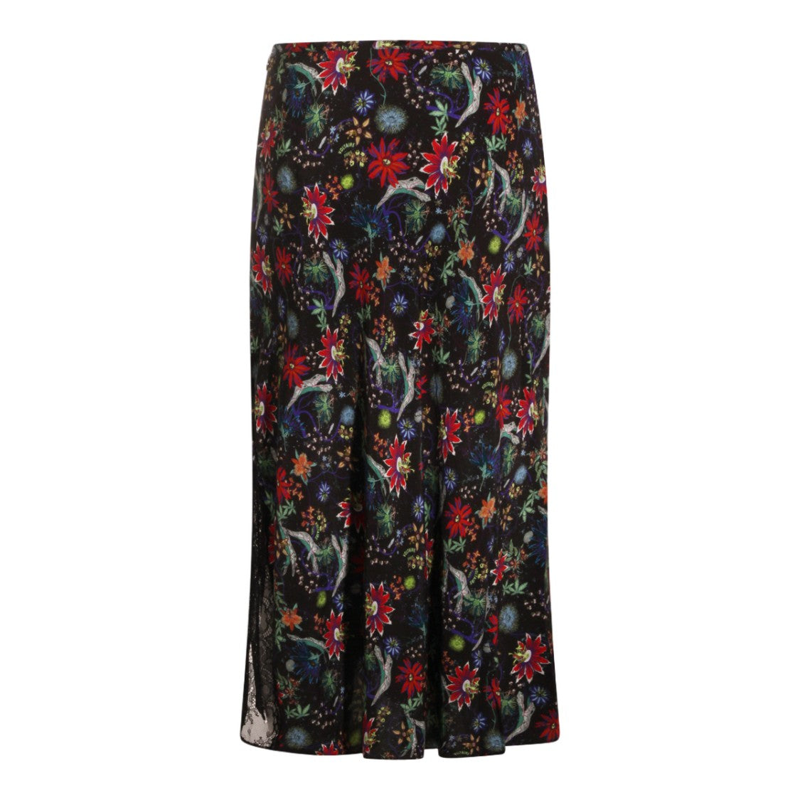 Zadig & Voltaire Flared Midi Skirt With Floral Pattern