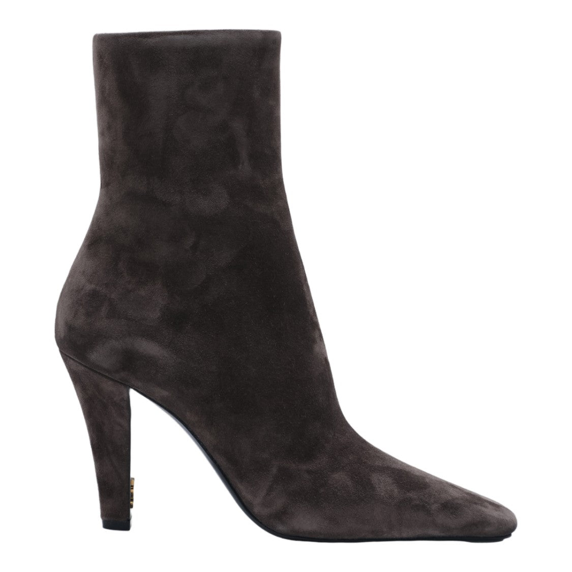 Saint Laurent Pointed-Toe Tapered Heel Zipper Suede Boots
