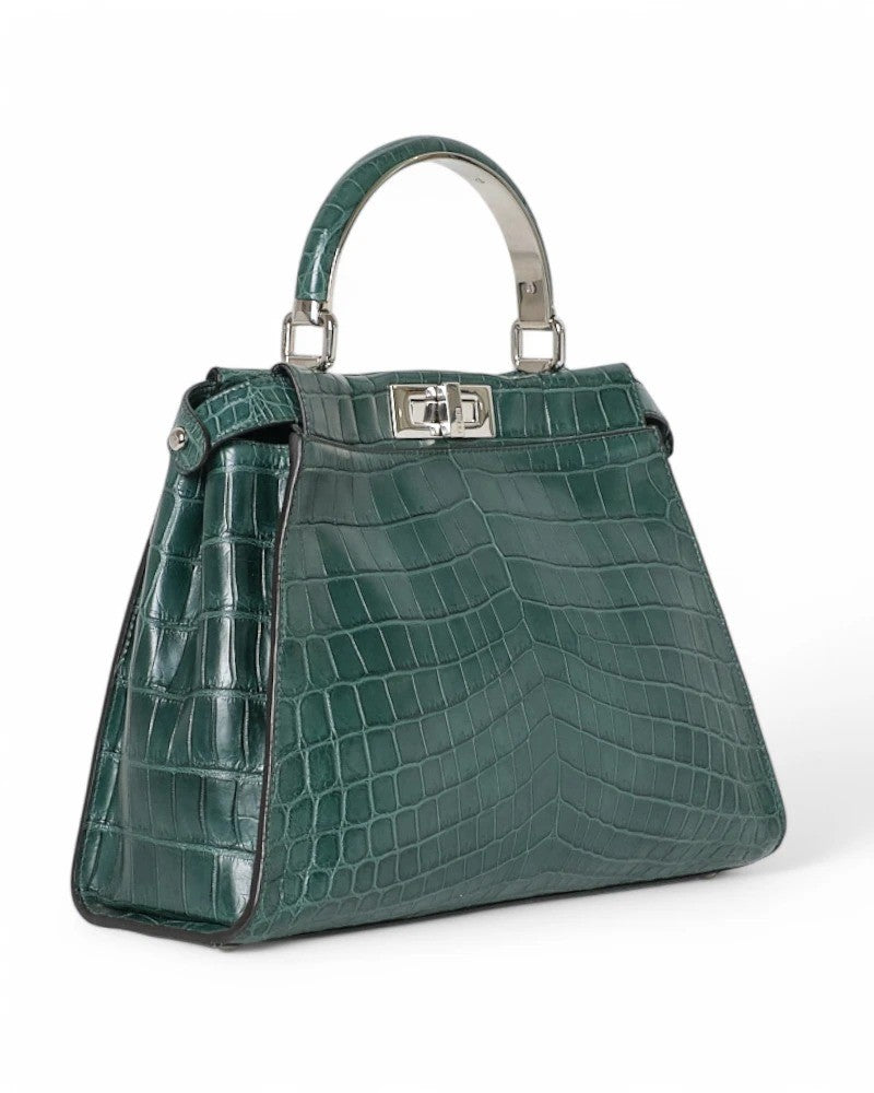 Fendi Peekaboo Soft Medium Coconut Green