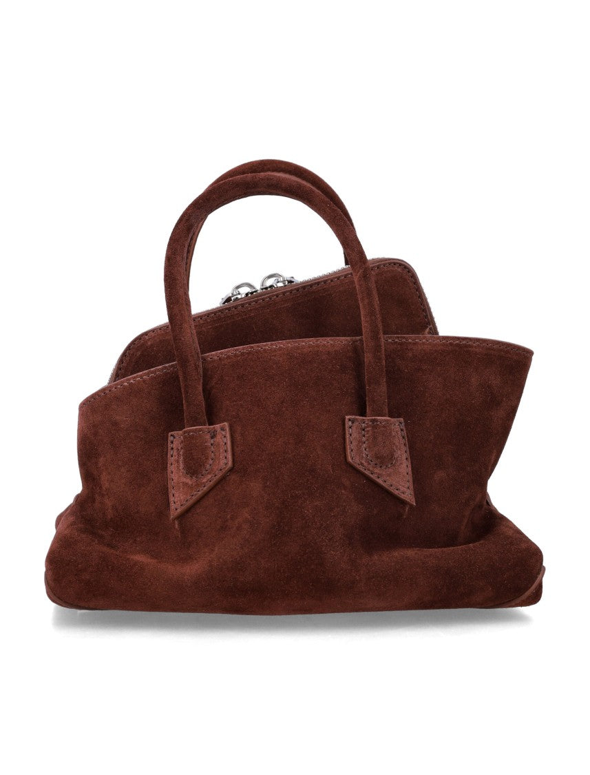 The Attico La Passeggiata Mini Suede Handbag