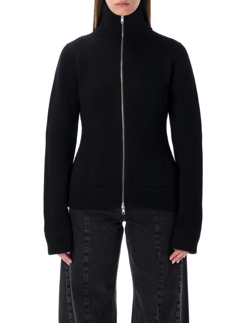 Maison Margiela Fitted Wool Knit Cardigan