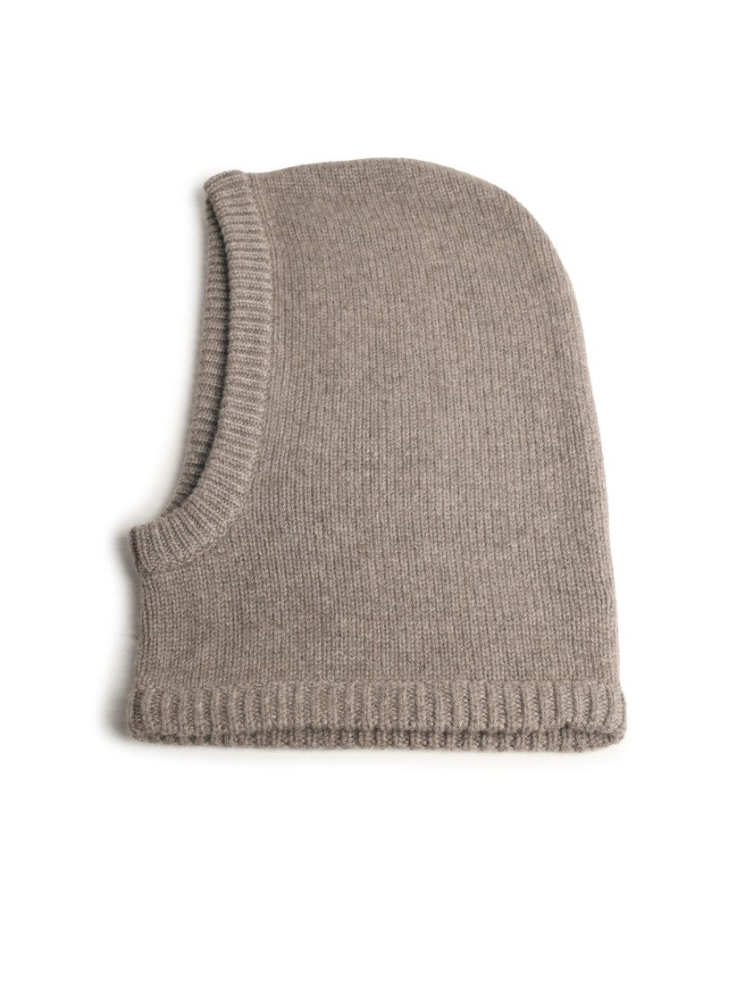 Lisa Yang Balacava 'Astri' In Beige Truffle Cashmere