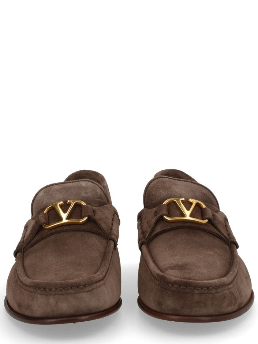 Valentino Garavani Vlogo Signature Stitched Leather Loafers