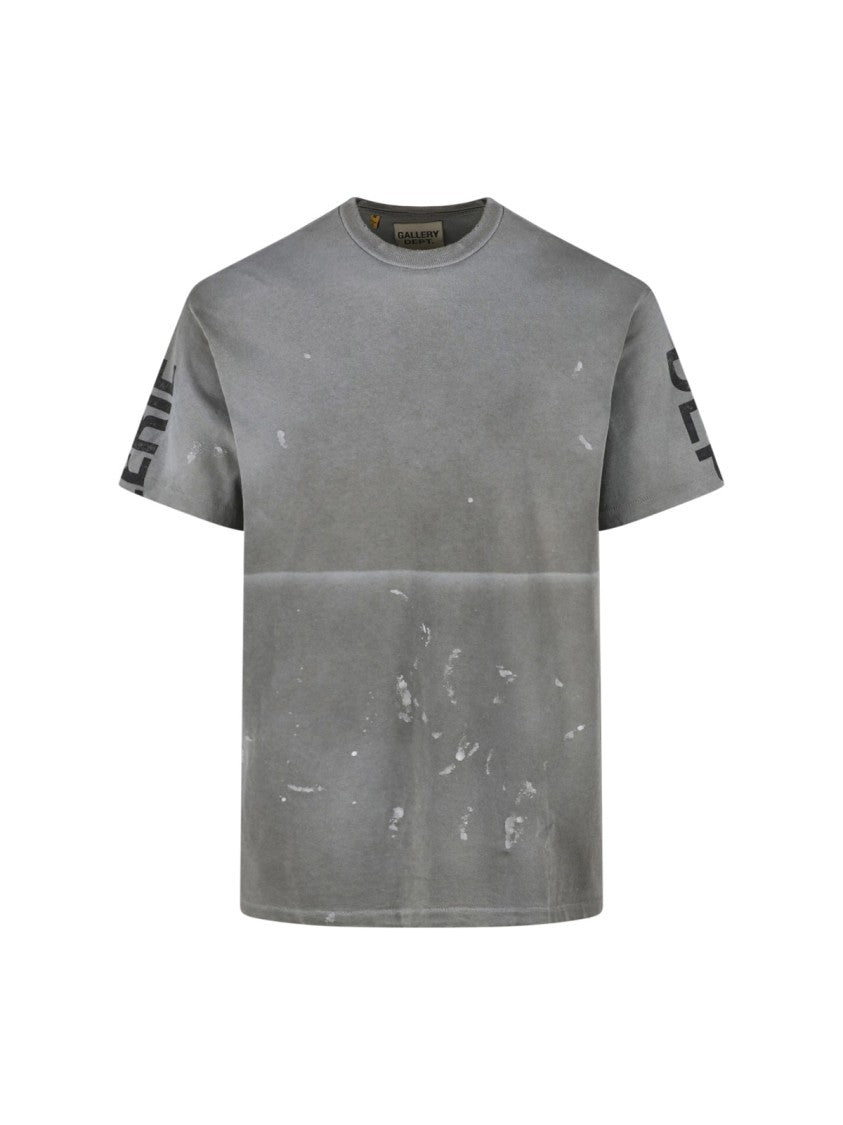 Gallery Dept. Distressed Graphic T-Shirt With Paint-Splatter Effect