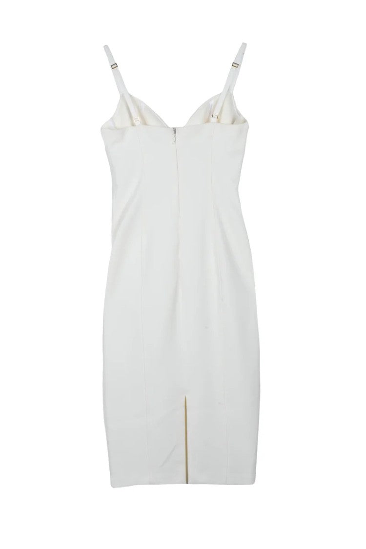 Elisabetta Franchi Sheath Dress - White