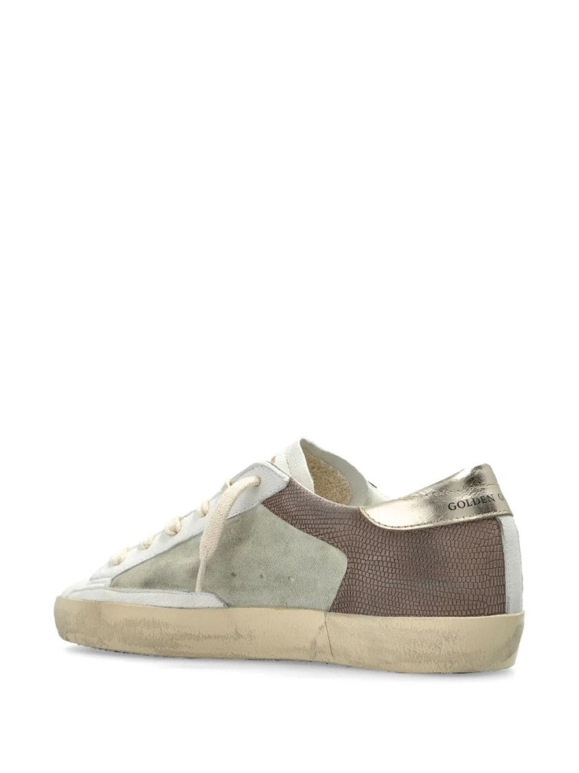 Golden Goose Vintage-Inspired White Sneakers With Star Detail