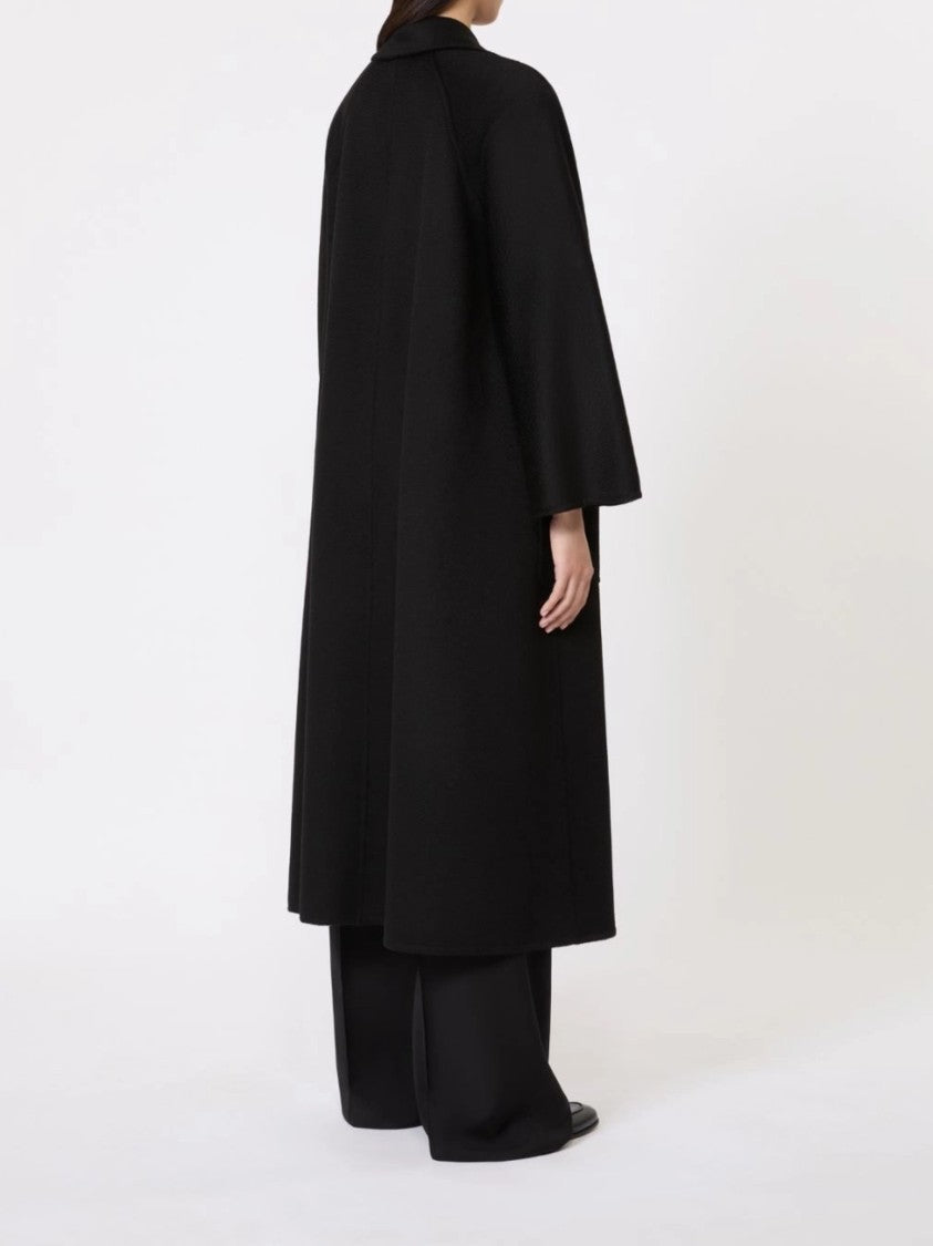 Max Mara Black Ludmilla Loose Fit Long Coat