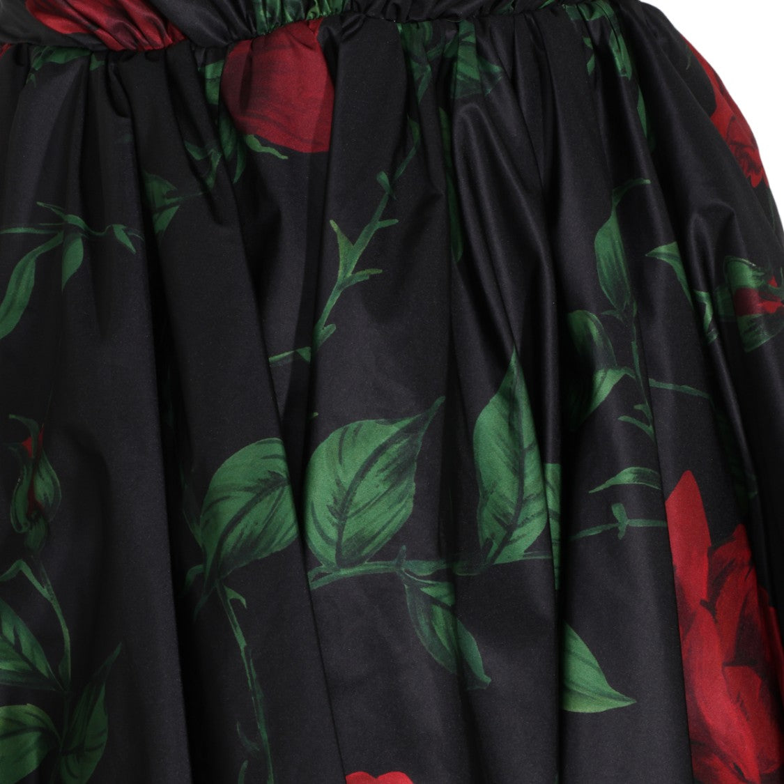 Blumarine Off-Shoulder Floral Printed Bubble Dress
