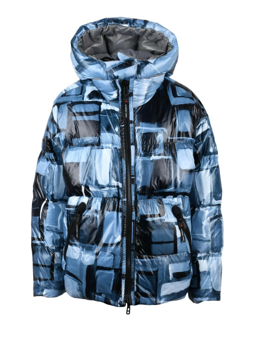 Peuterey Silver Walesa Reversible Hooded Down Jacket