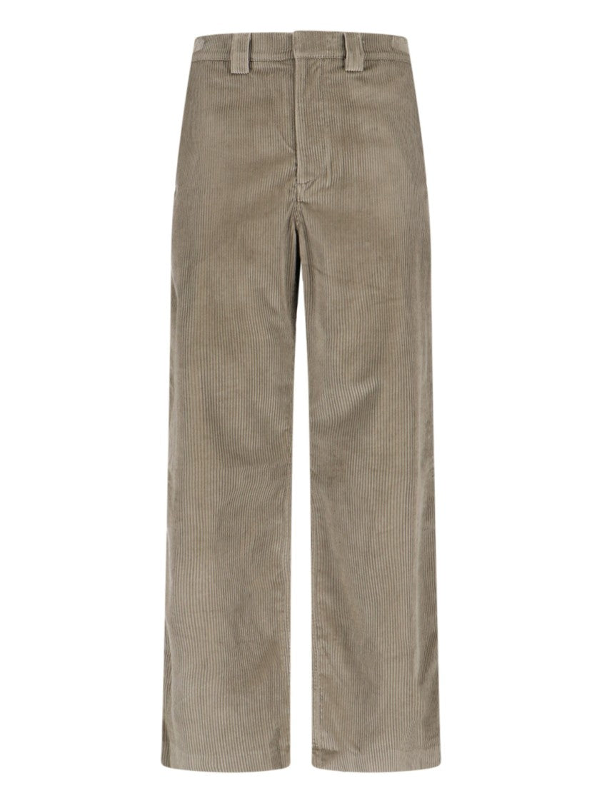 Berner Kuhl Wide-Leg Trousers With High Waist And Textured Corduroy