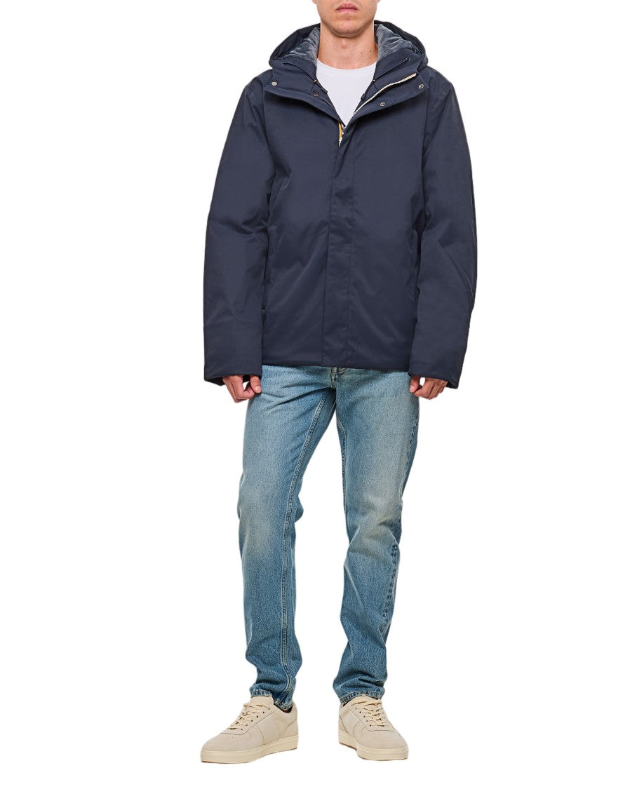 K-Way Blue Jacko Twill Casual Jacket