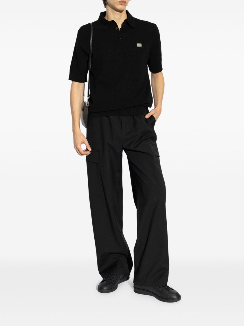 Dolce & Gabbana Regular Fit Black Virgin Wool Trousers