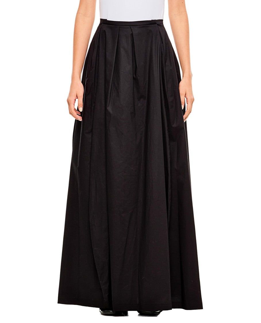 The Latest Full-Length Skirt With Side Pockets And Pleated Design