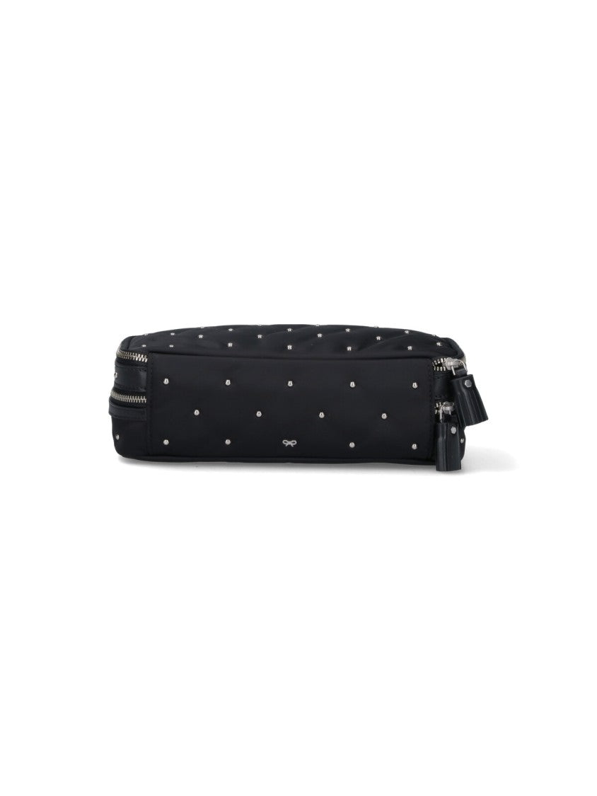 Anya Hindmarch Studs Makeup Pouch – Black