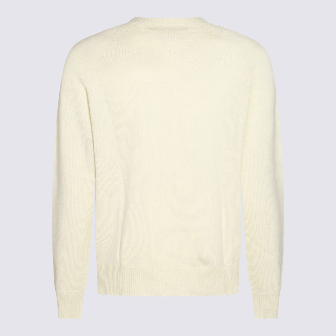 Jil Sander Crew Neck Knit Sweater With Ribbed Detailing