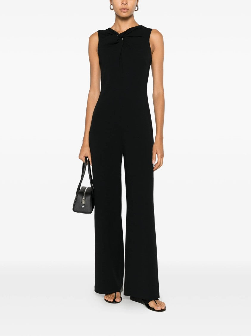 Calvin Klein Black Scuba Crepe Sleeveless Jumpsuit