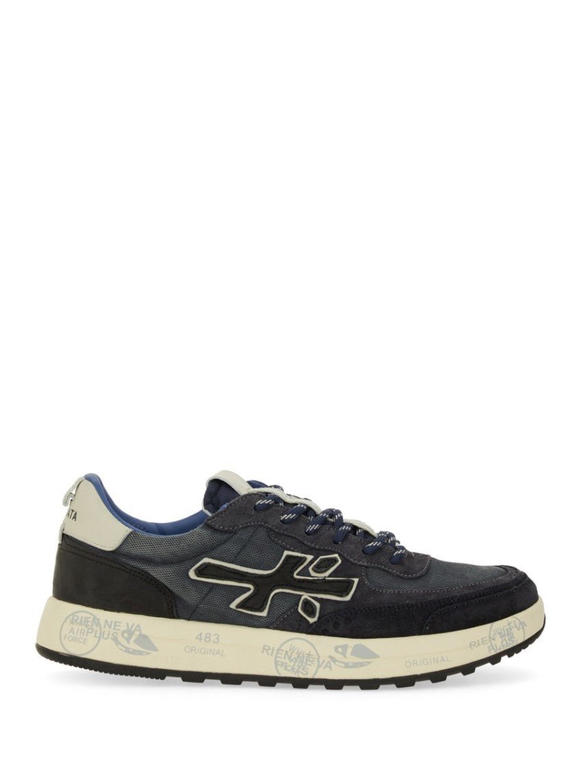 Premiata Low-Top Sneakers With Distinctive Logo And Textured Upper