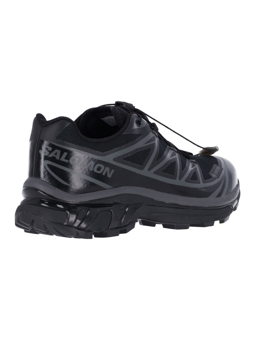 Salomon Black Xt-6 Gore-Tex Fabric Sneakers