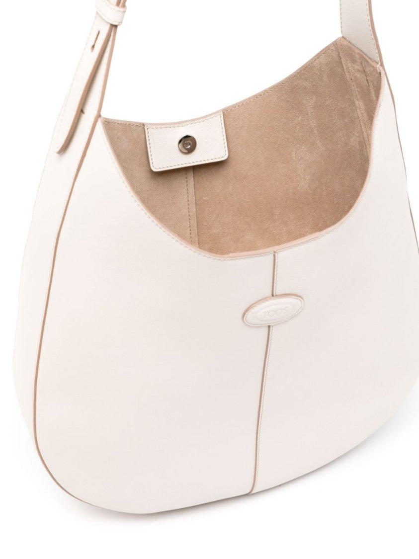 Tod's Crescent-Shaped White Bag