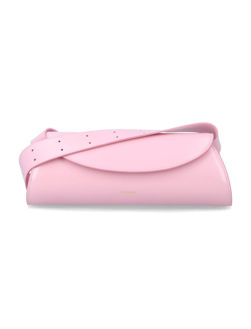 Jil Sander Cannolo Piccola Smooth Leather Shoulder Bag