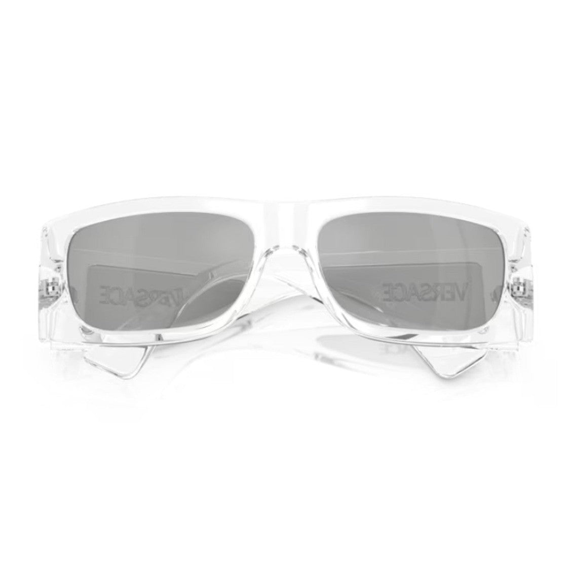 Versace Transparent 0Ve4482 Lens Logo Injected Rectangular Sunglasses