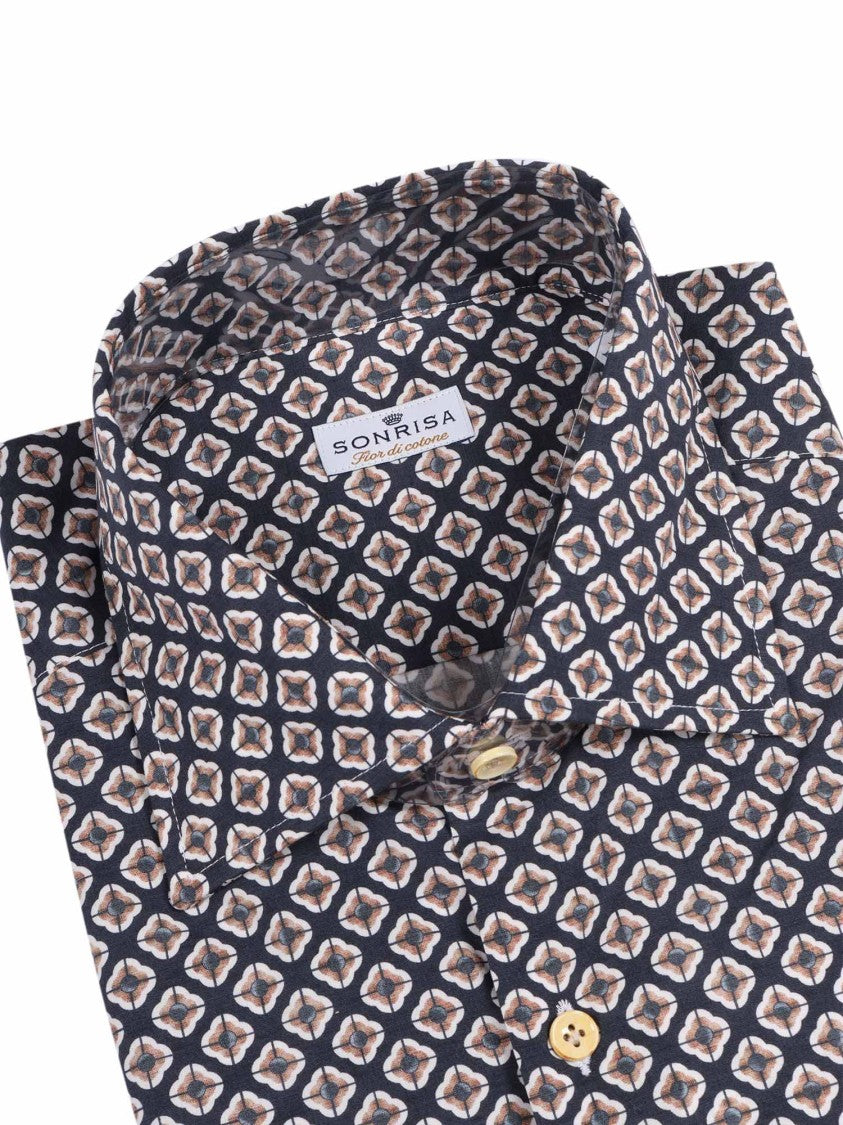 Sonrisa Button-Down Classic White Shirt
