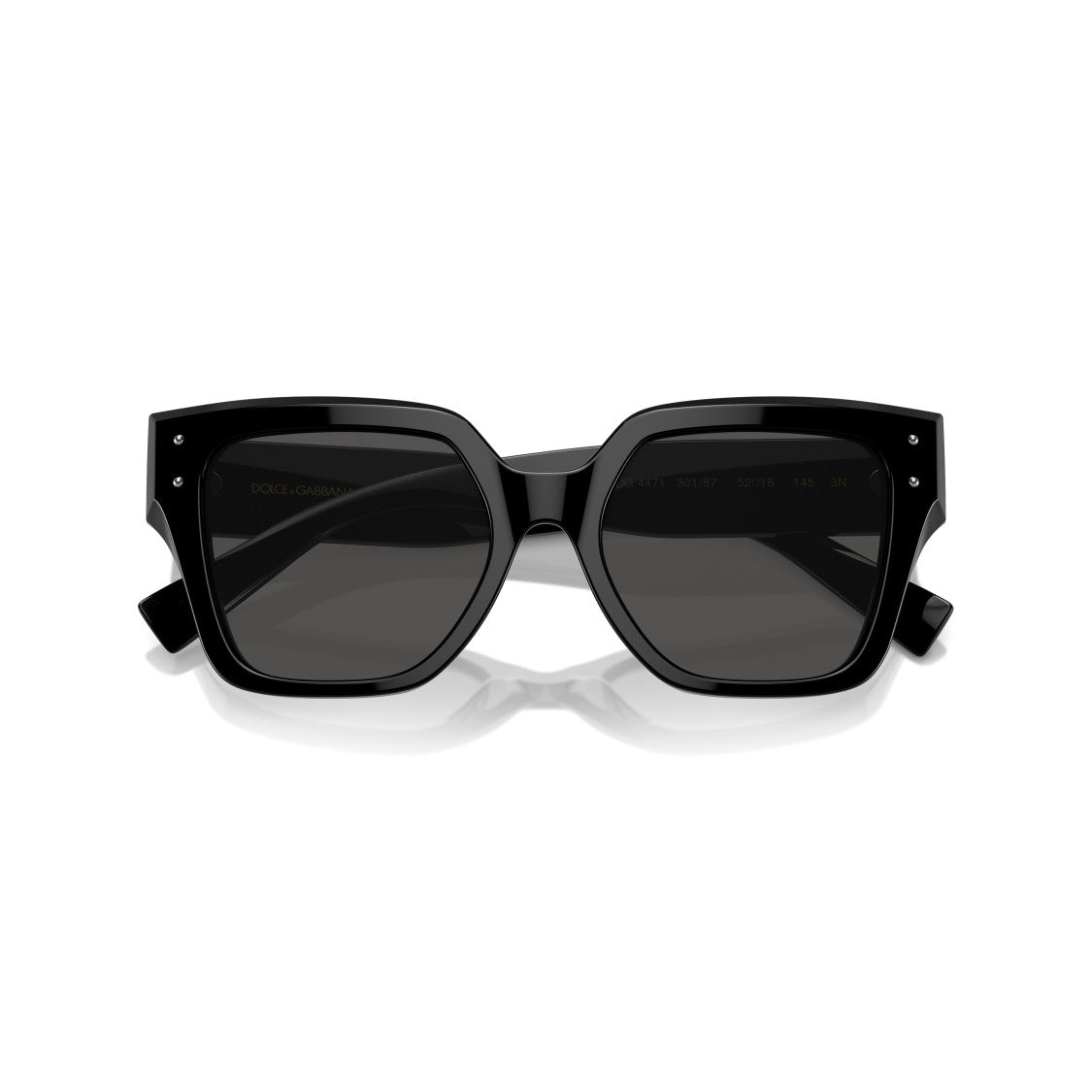 Dolce & Gabbana 0Dg4471 Oversized Square Frame Black Acetate Sunglasses