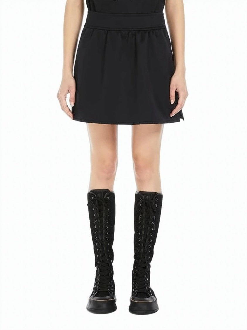 Max Mara Minimalist Black Mini Skirt With Fitted Waistband