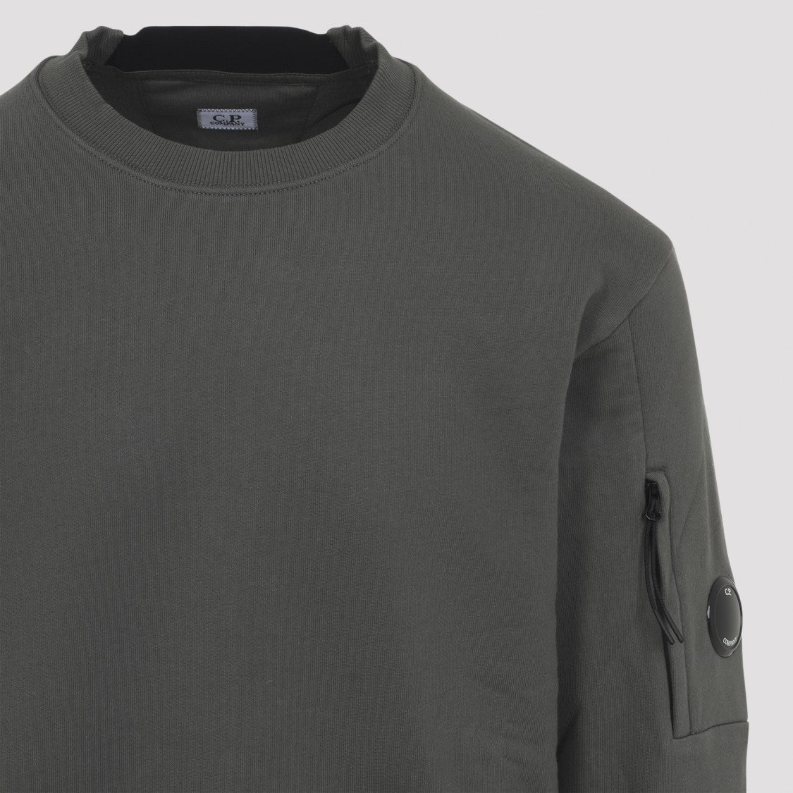 C.P. Company Brushed Cotton Sweatshirt With Unique Zip Pocket