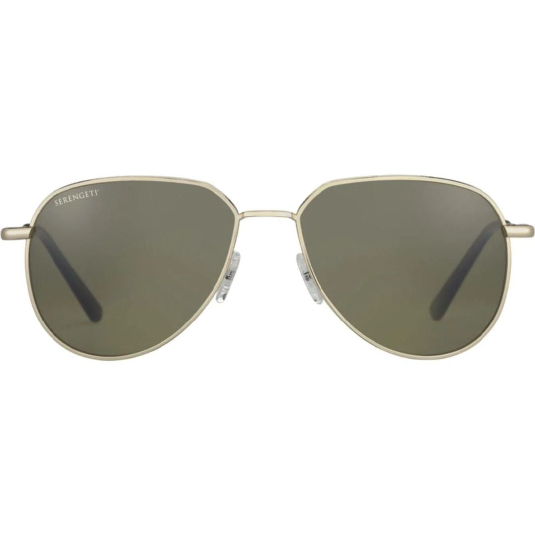 Serengeti Haywood Thin Metal Frame Sunglasses With Gold Finish