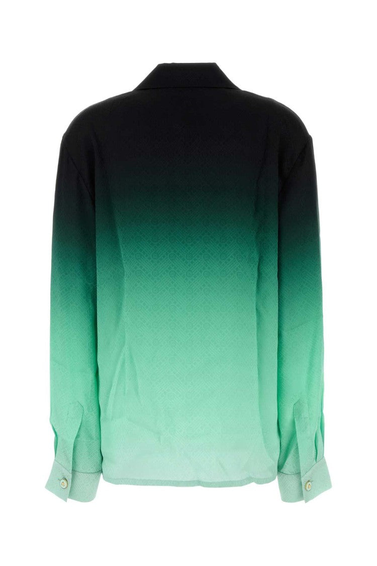 Casablanca Gradient Silk Shirt With Classic Collar