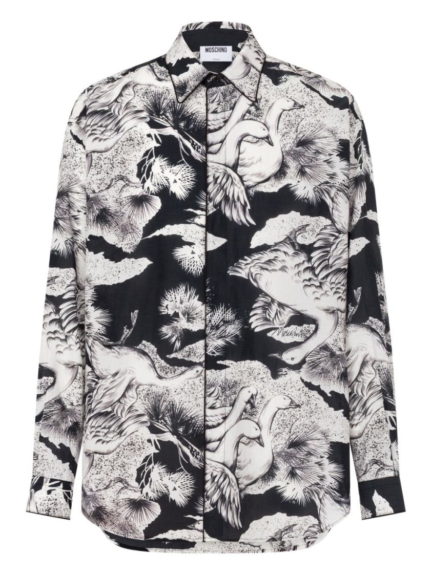 Moschino Silk And Nylon Blend Classic Shirt