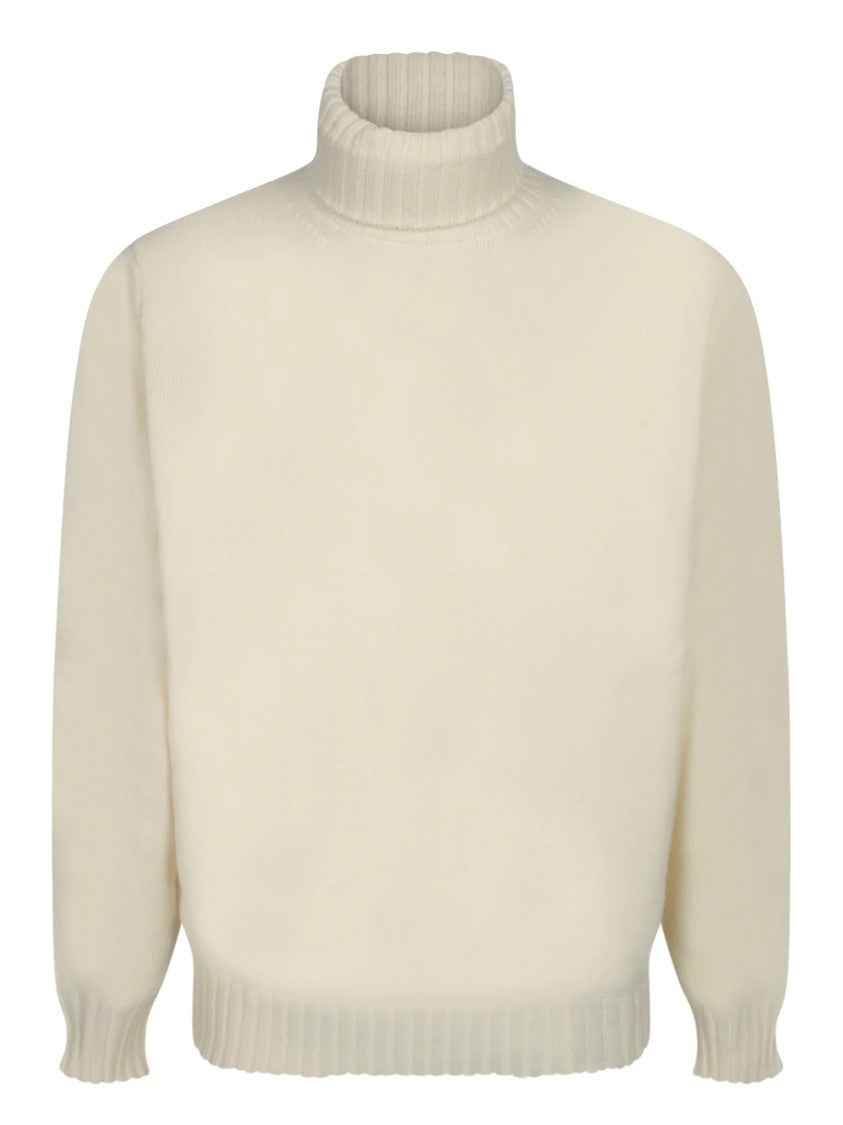 Filippo De Laurentiis Turtleneck Sweater In Creamy Wool