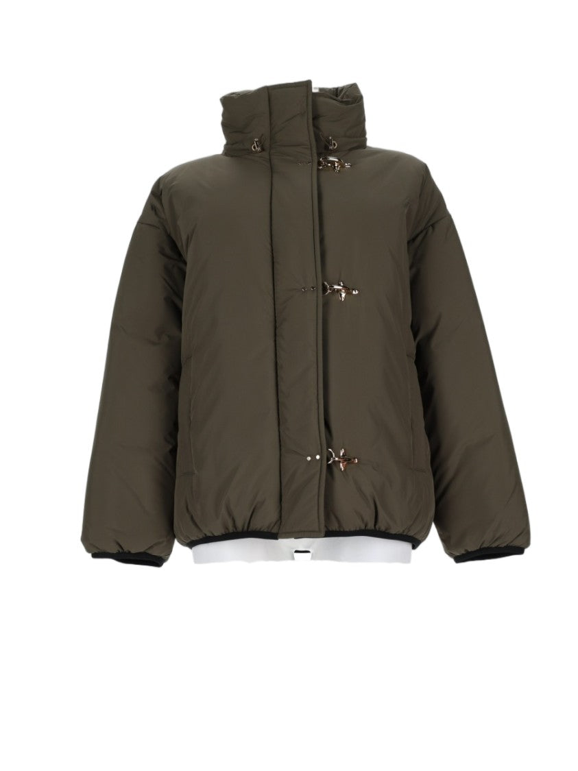 Fay Blue Padded Short Polyamide Coat