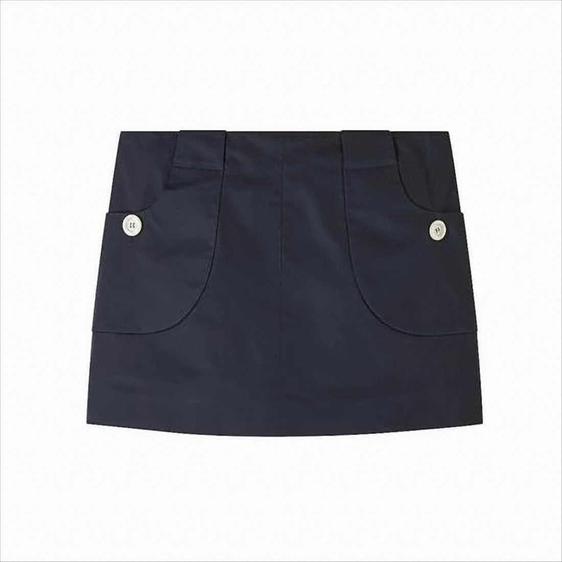 A.P.C. Structured Blue Cotton Mini Skirt