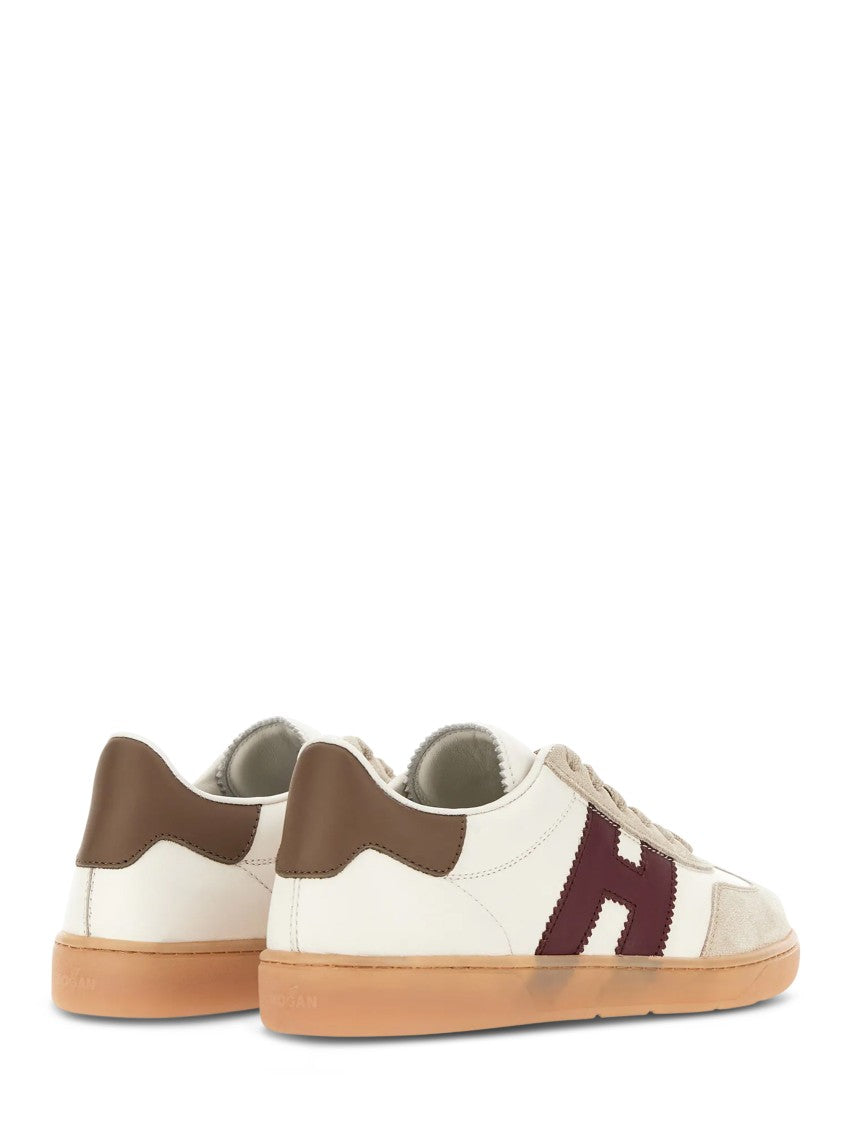 Hogan Low-Top Sneakers With Contrasting Logo And Suede Accents