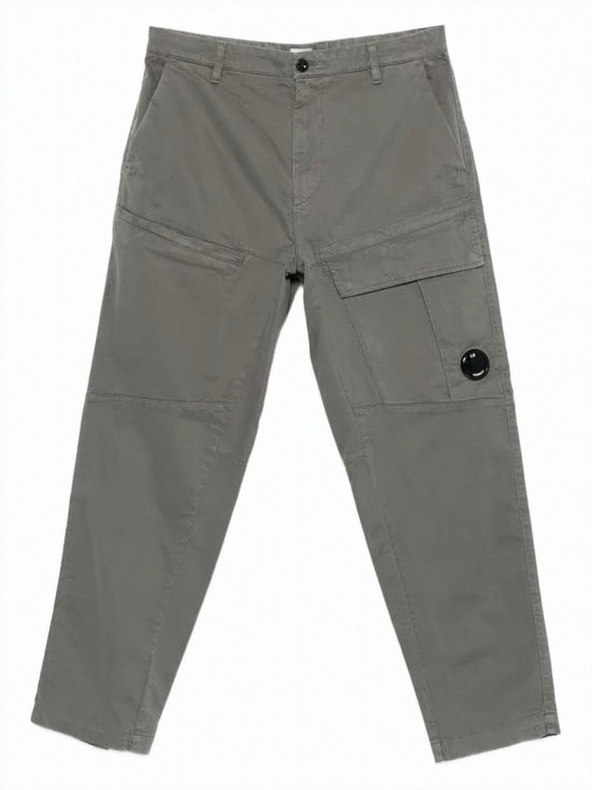 C.P. Company Relaxed Fit Straight Pants With Mid-Rise Wais