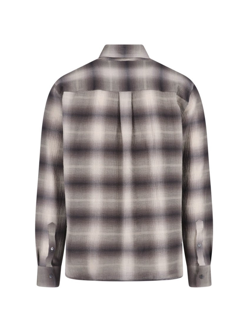 Berner Kuhl Brown Checkered Classic Collar Cotton Shirt