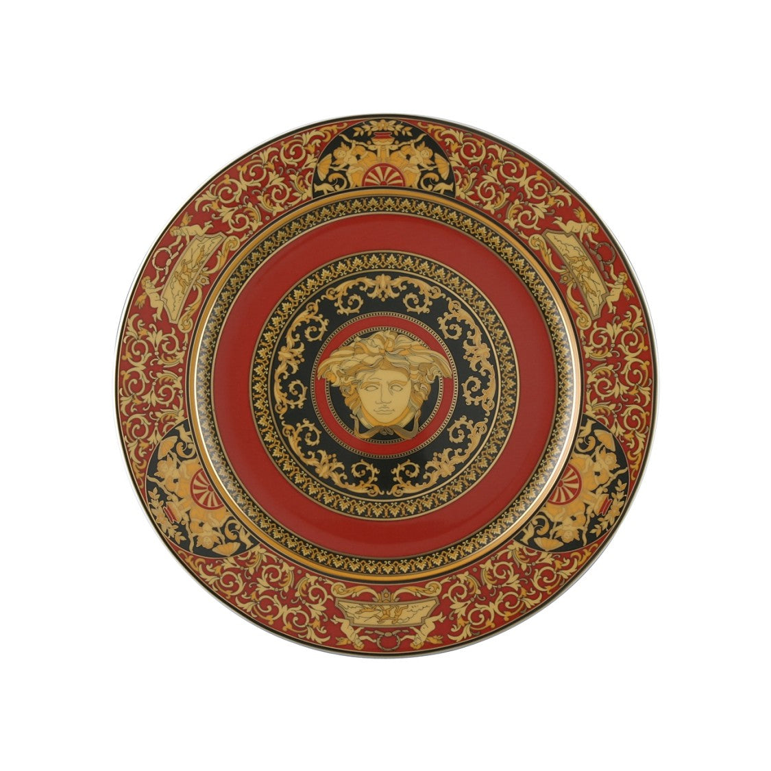 Versace Home Medusa Gold Baroque Porcelain Plate