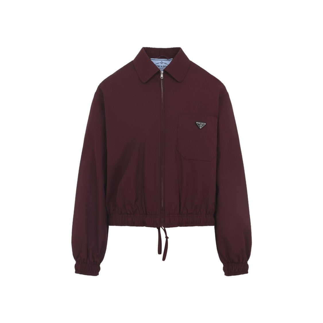 Prada Burgundy Zip-Front Jacket