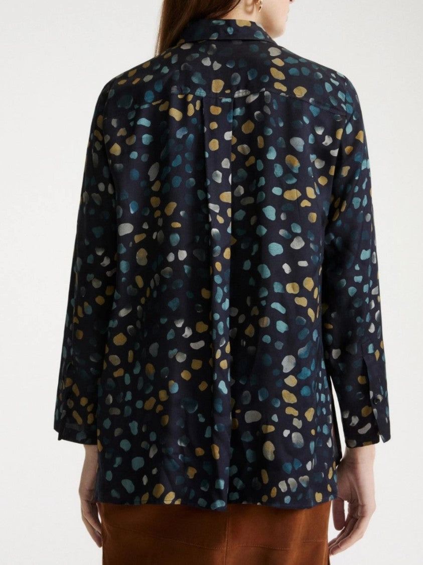 Marella Black Abstract Spotted Pattern Blouse