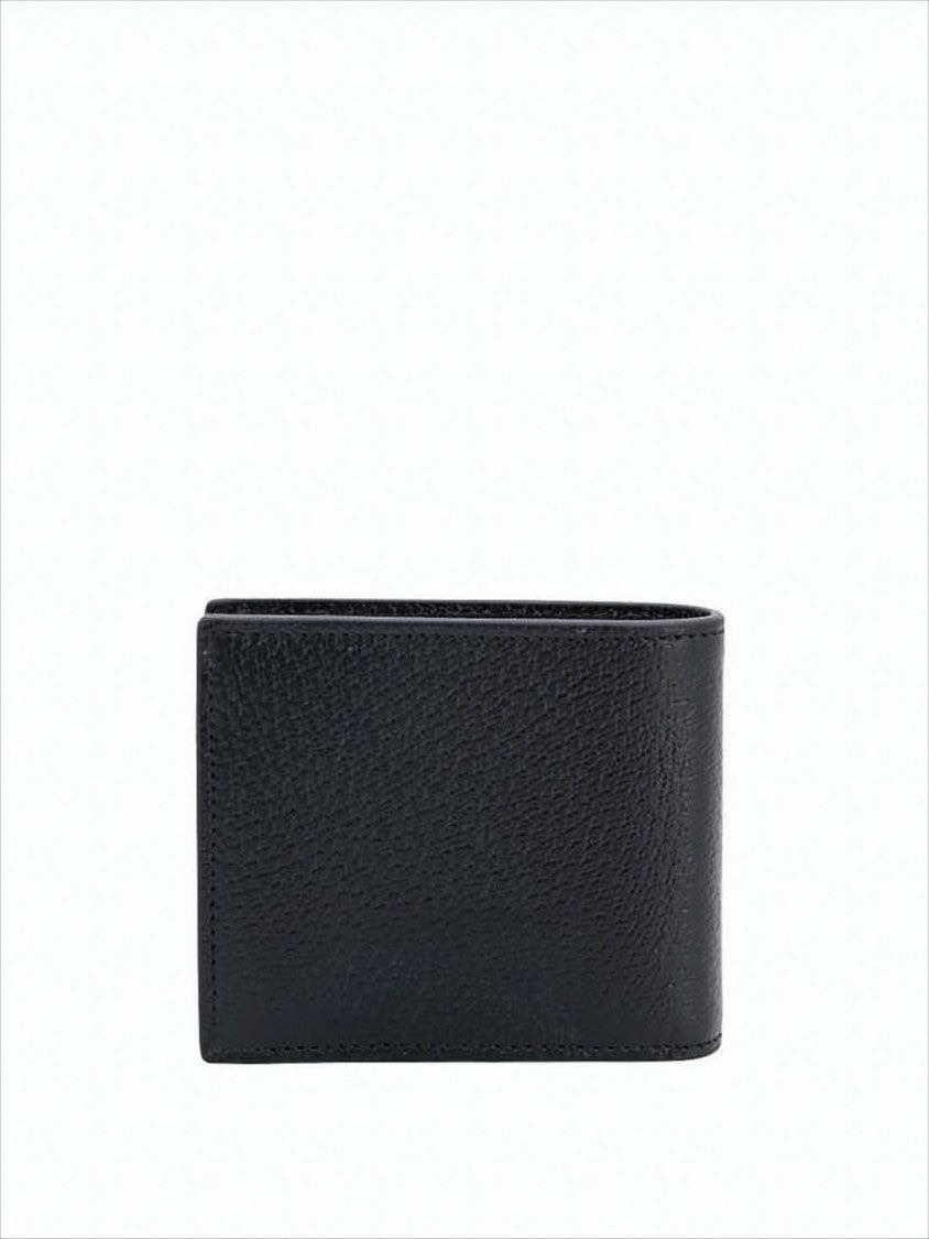 Gucci Textured Leather Bifold Wallet With Gold-Tone Logo